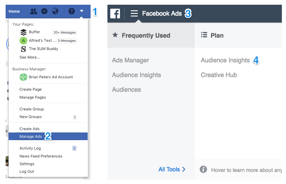 Navigating to Audience Insights Navigating to Audience Insights