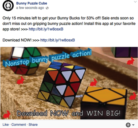 Overly promotional post