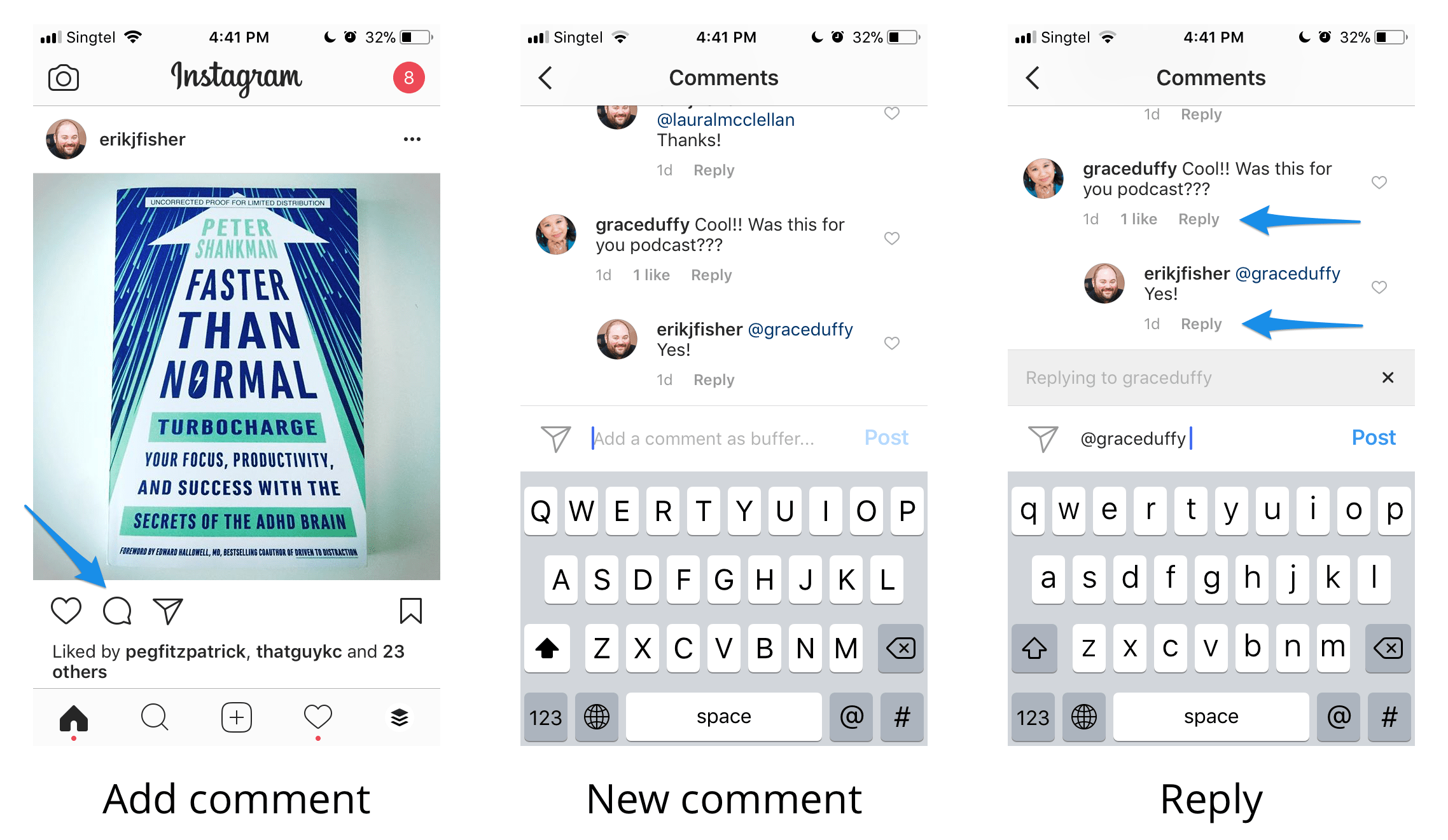 Comment on posts