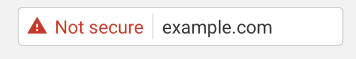 Website Not Secure Warning