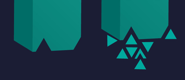 3D Geometric Text Effect