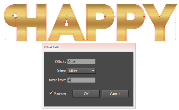 happy new year vector text