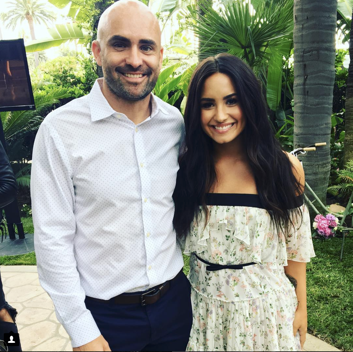 Me With Demi Lovato At Her Fabletics Launch Party