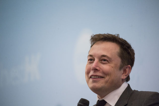 Elon Musk speaks during the StartmeupHK Venture Forum in Hong Kong on Tuesday, January 26, 2016.