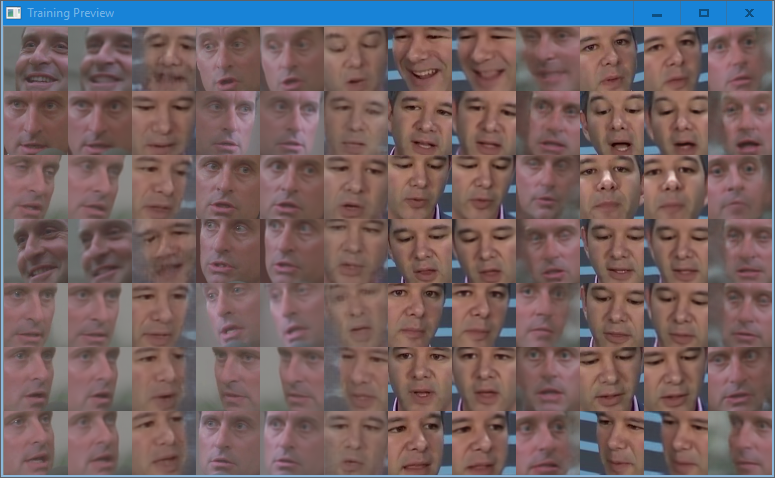 Kalanick/Douglas FakeApp training