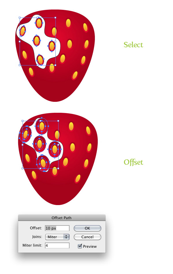 Step 13 chocolate covered strawberry vector