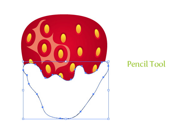 Step 15 chocolate covered strawberry vector