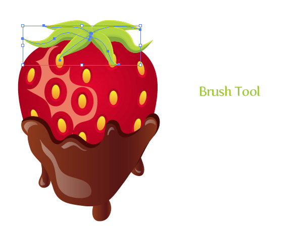 Step 28 chocolate covered strawberry vector