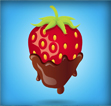 Strawberry Thumbnail chocolate covered strawberry vector