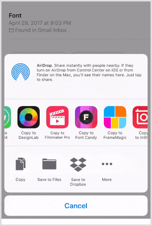 mobile install custom fonts