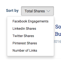 Buzzsumo: Sort Buzzsumo: Sort
