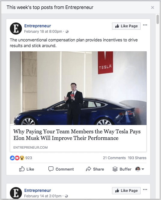 Top posts from Pages you watch Top posts from Pages you watch