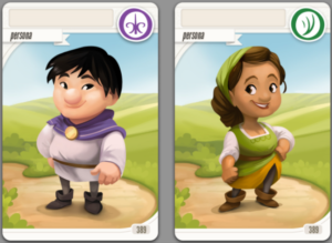Character cards.