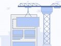 An image showing a webpage with each element serving as a building block