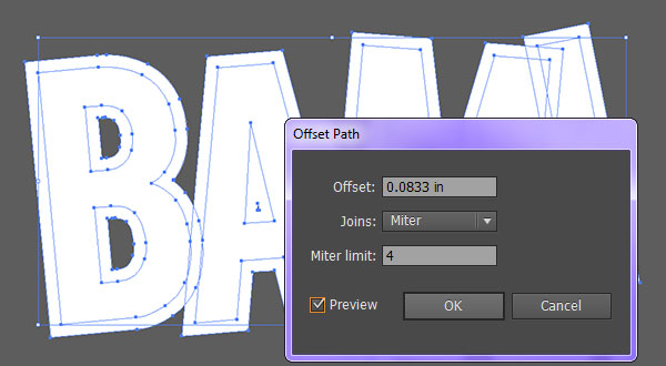 3D vector text