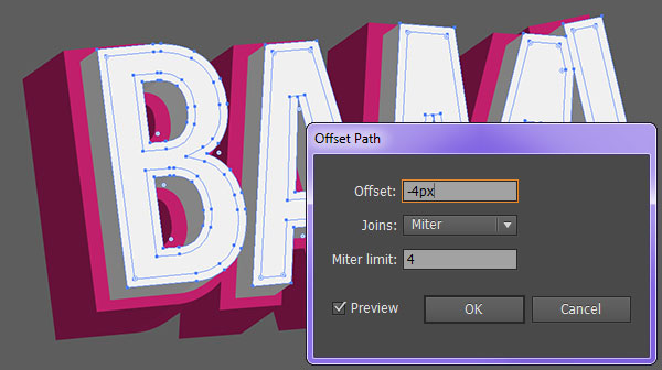 3D vector text