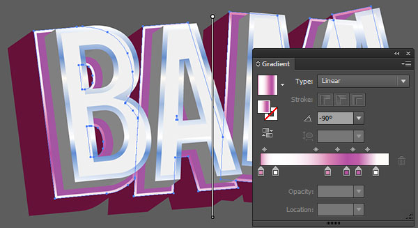 3D vector text