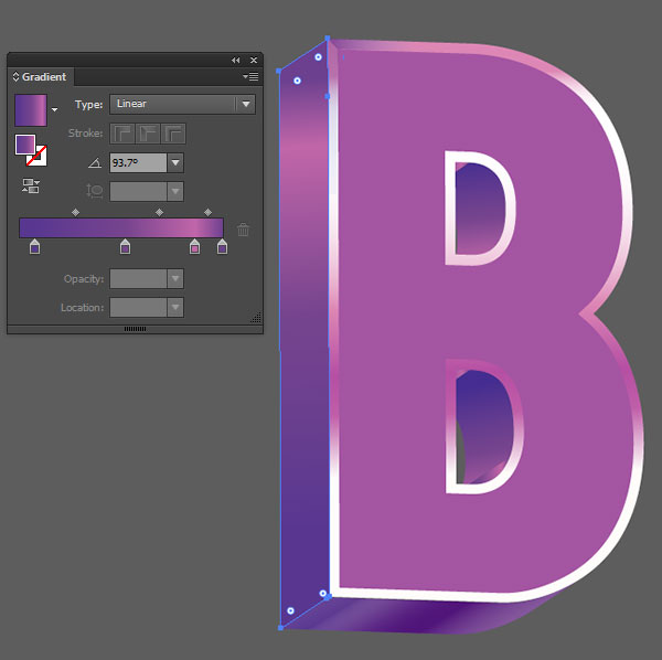 3D vector text
