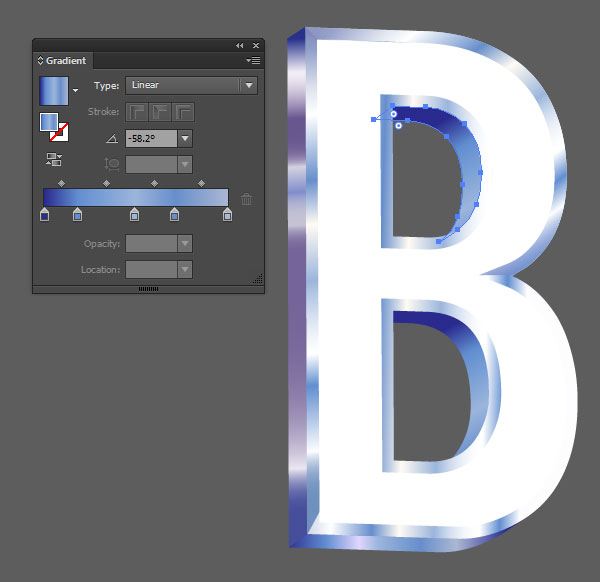 3D vector text