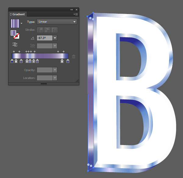 3D vector text