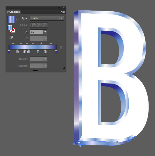 3D vector text
