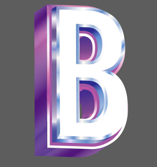 3D vector text