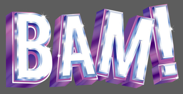 3D vector text