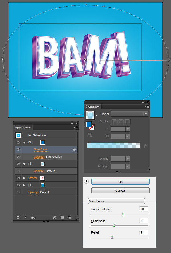 3D vector text