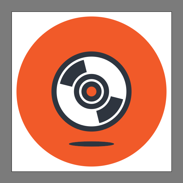 How to create a compact disc icon in Adobe Illustrator