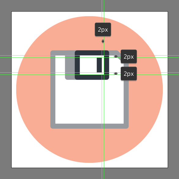 how to make a save icon Illustrator