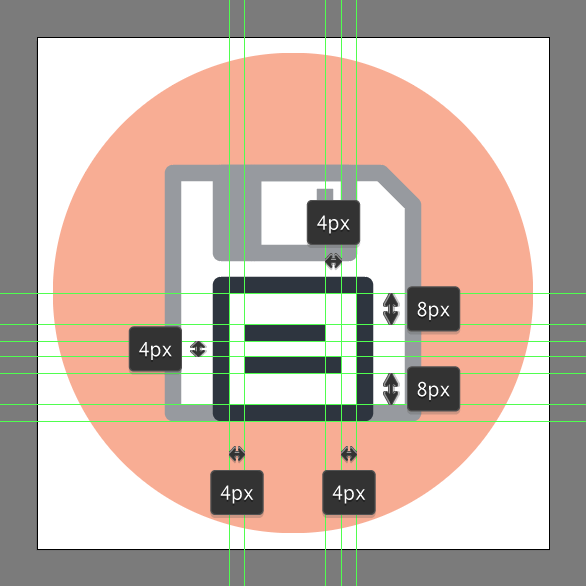 How to design a floppy disk icon