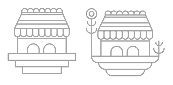 how to design building floating on clouds in Adobe Illustrator