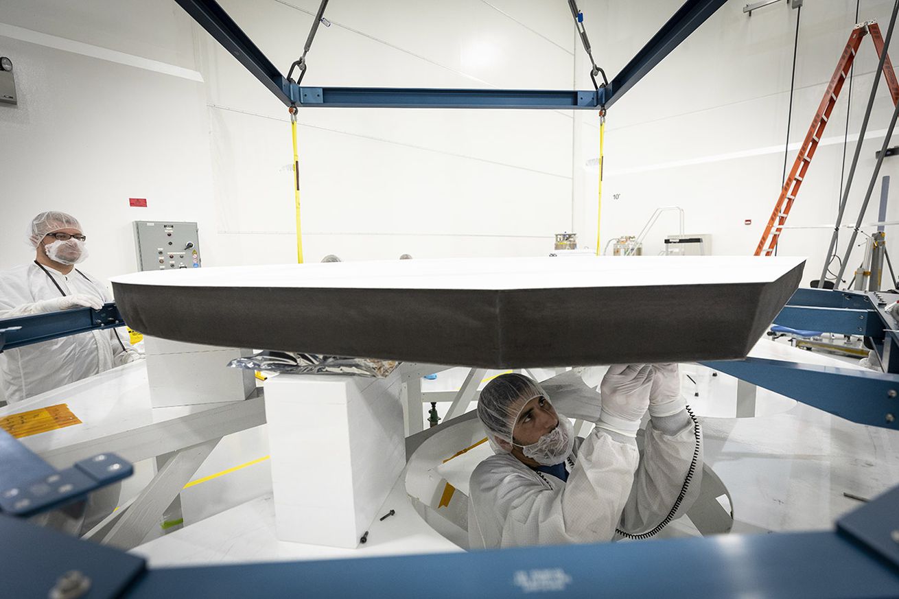 <em>The Parker Solar Probe’s heat shield before installation</em>