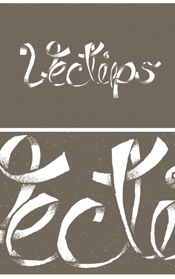 grunge font vector