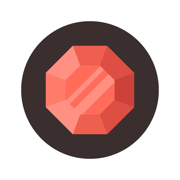 Final Ruby Gemstone Icon