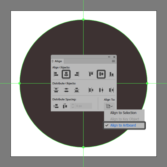 Align Gemstone Icon's Outer Circle