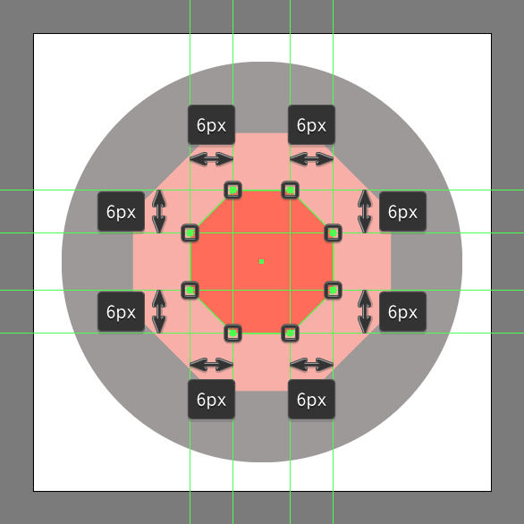 add center of gemstone icon using the same process