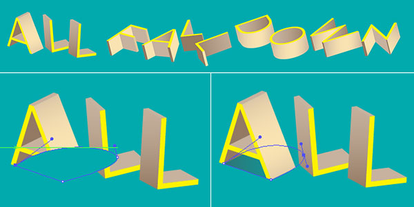 apply shadown to the 3d vector text