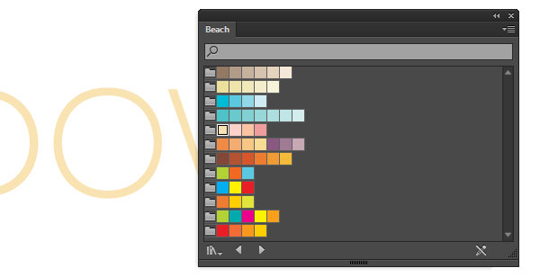 color for 3d vector text effect