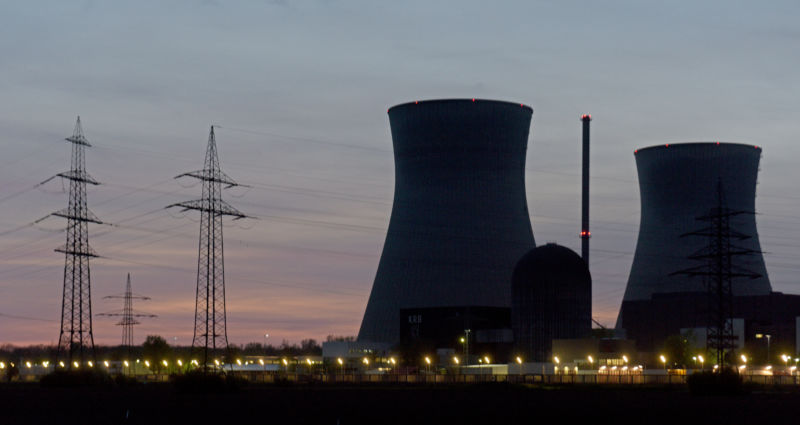 Cooling towers of a nuclear power plant in Germany