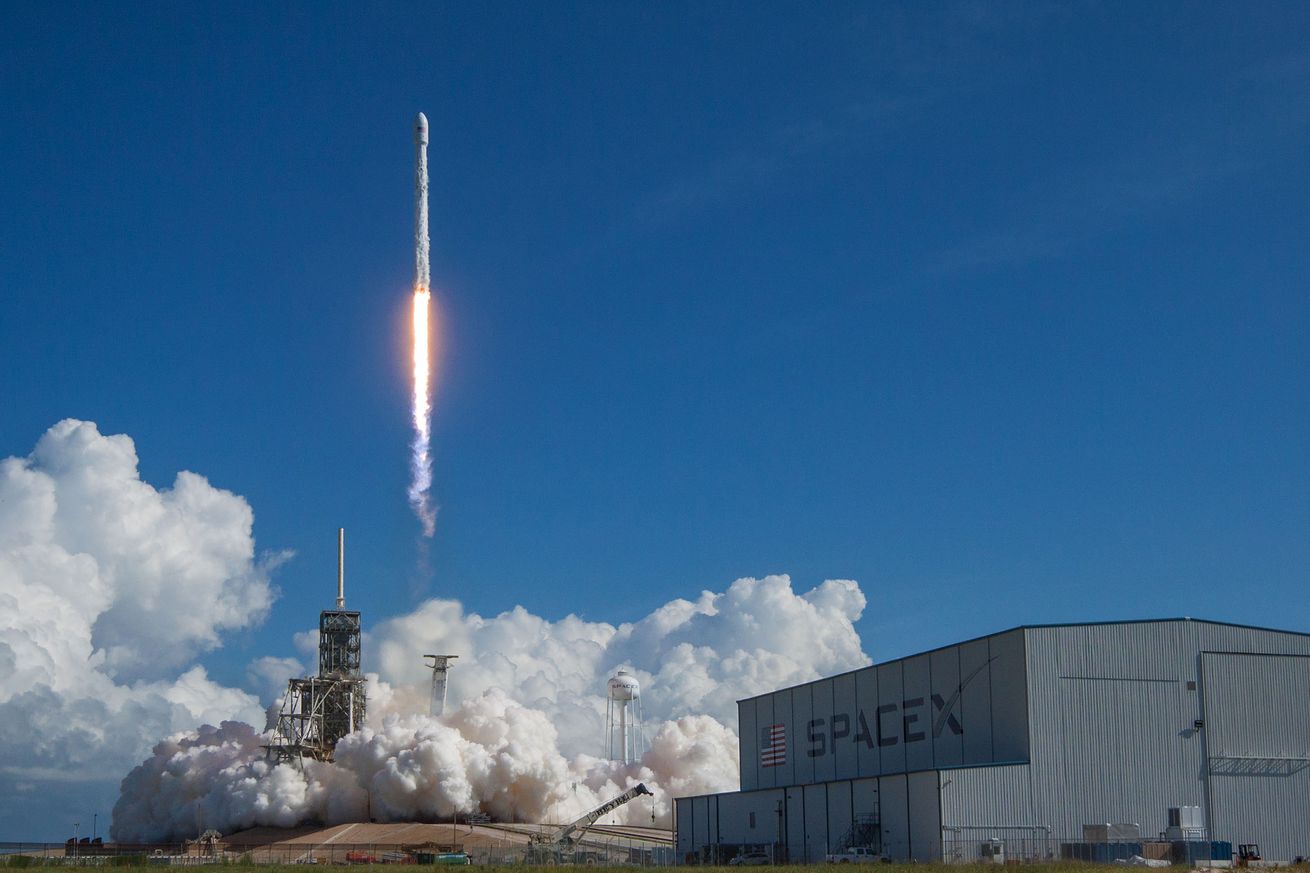 <em>A SpaceX Falcon 9 rocket launching the Air Force’s X-37B spaceplane</em>