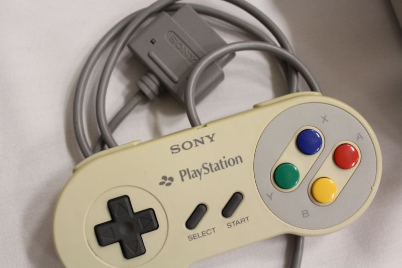 An article about Sony's and Nintendo's console fortunes seems a good excuse to run a photo of their decades-old failed console collaboration.
