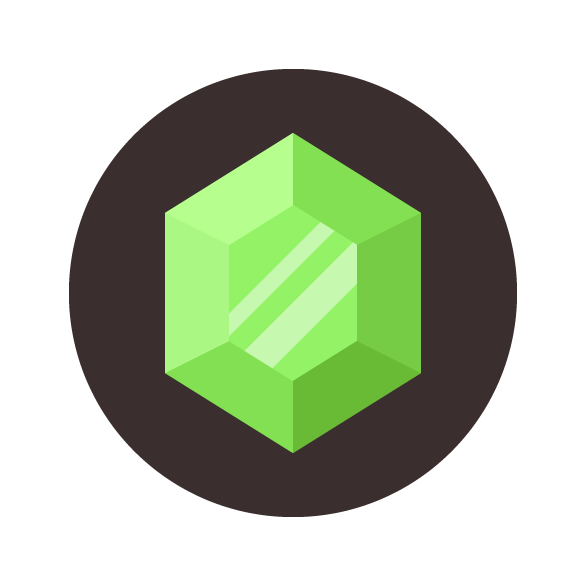 Emerald Gemstone Icon Final Image