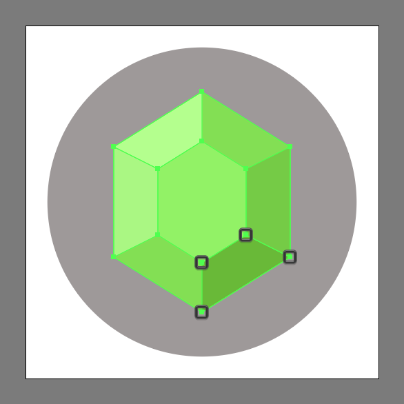 color the Emerald Gemstone Icon