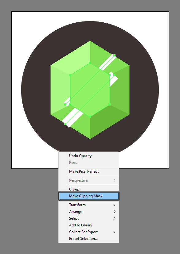 mask the Emerald Gemstone Icon's strokes