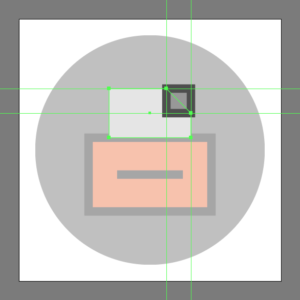 delet anchor point in the File Cabinet Icon