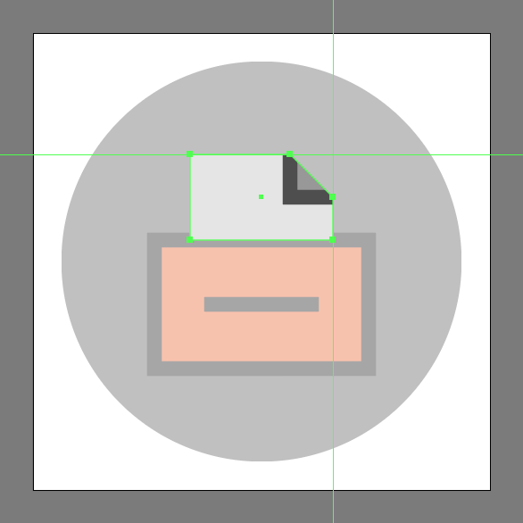 create clipping mask in the File Cabinet Icon