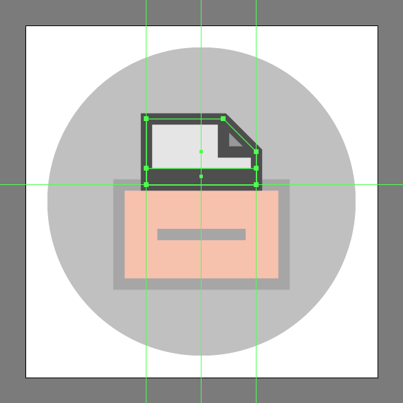 add a hard shadow to the File Cabinet Icon