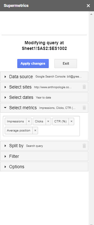 Metrics