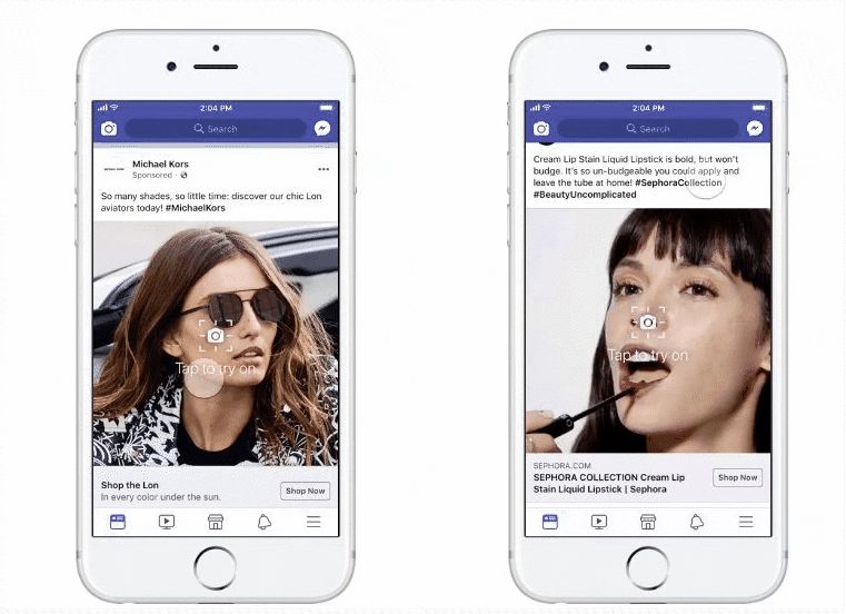 Augmented Reality Facebook Ads